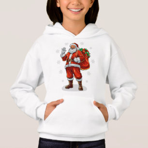 Père Noël classique apportant des cadeaux de Noël