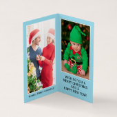 Père Noël Claws, Carte de Noël Photo Famille (Intérieur)