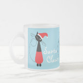 Père Noël Claws Christmas Frosted Glass Mug (Gauche)