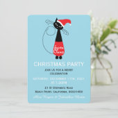 Père Noël Claws Christmas Party Invitation (Debout devant)