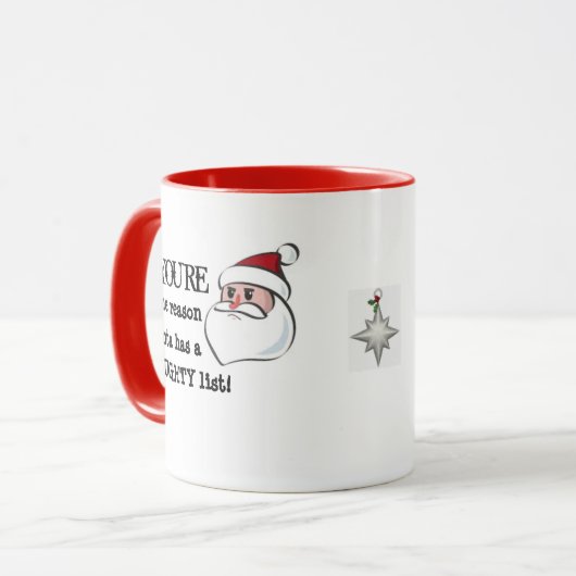 Père Noël Combo Mug (Devant gauche)