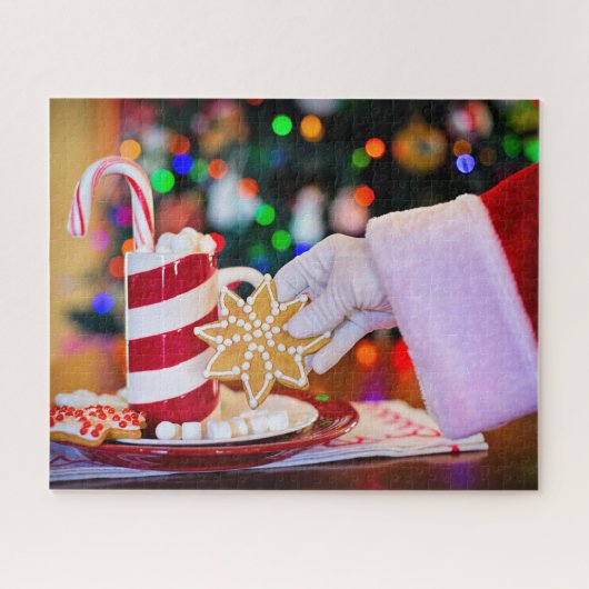 père Noël Cookies Noël Jigsaw Puzzle (Horizontal)