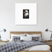 "Père Noël Cool" Impression en toile étirée (Insitu(Chambre))