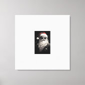 "Père Noël Cool" Impression en toile étirée (Recto)