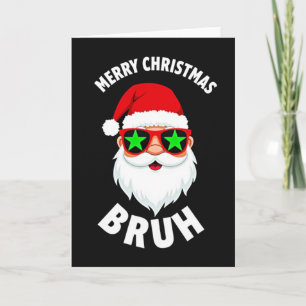 Père Noël cool Mec T-shirt drôle de carte de Noël