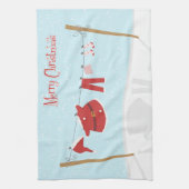 Père Noël costume sur étendoir Noël Serviette de c (Vertical)