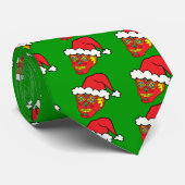 Père Noël Cravate crâne sucre (Roulé)
