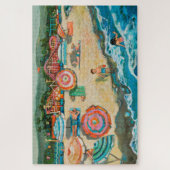 Père Noël Cruz Beach Boardwalk Puzzle (Vertical)