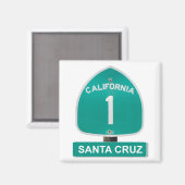Père Noël Cruz California Highway 1 Magnet (Recto/Verso)
