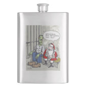 Père Noël dans la fiole en acier inoxydable de pri (devant)