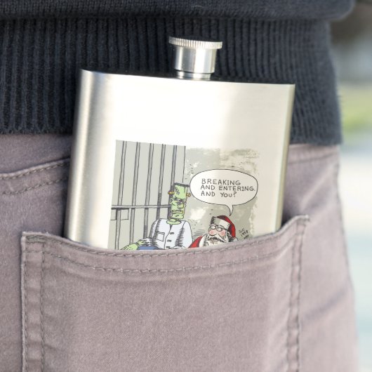 Père Noël dans la fiole en acier inoxydable de pri (En situation)