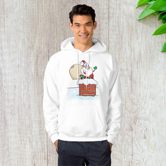 Père Noël dans un Sweat - shirt à capuche festif d