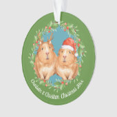 Père Noël de cochons de Guinée et Noël de la couro (devant)