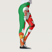 Père Noël de Noël Leggings Verts (Droite)