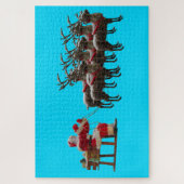 Père Noël & Deers Puzzle (Vertical)