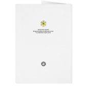 PÈRE NOËL DES GNOMES Salutation de Noël d'hiver (Dos)