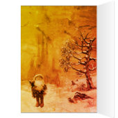 PÈRE NOËL DES GNOMES Salutation de Noël d'hiver (Intérieur (Gauche))