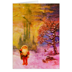 PÈRE NOËL DES GNOMES Vœux de Noël d'hiver