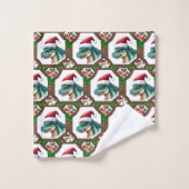 Père Noël Dinosaur (Gant de toilette)