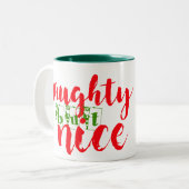 père Noël dit coquin mais joli design de tasse de  (Devant gauche)