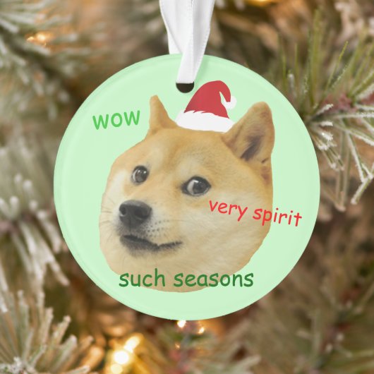 Père Noël Doge Funny Meme (Arbre)