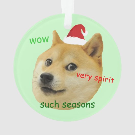 Père Noël Doge Funny Meme (dos)