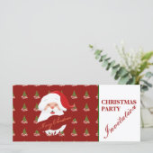 Père Noël drôle - Invitation de Noël (Debout devant)