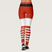Père Noël Drôle Leggings de Noël (Dos)