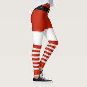 Père Noël Drôle Leggings de Noël (Droite)