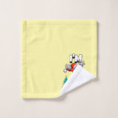 Père Noël drôle Pattern Noël Humoristique (Gant de toilette)