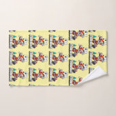 Père Noël drôle Pattern Noël Humoristique (Serviette à main)