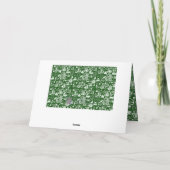 Père Noël drôle sur la carte de Noël du feu (Dos)