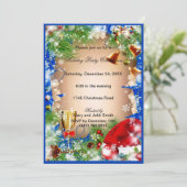 Père Noël Eat Drink Be Joyeux Noël Invitation (Debout devant)