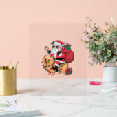 Père Noël Éclairage de Noël équitation Chien de Po (Mariage)