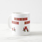 Père Noël Elves Typo tasse à café à droite (Devant gauche)