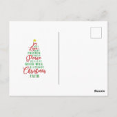Père Noël en train de monter sur carte postale jum (Dos)