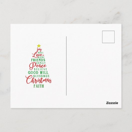Père Noël en train de monter sur carte postale jum (Dos)