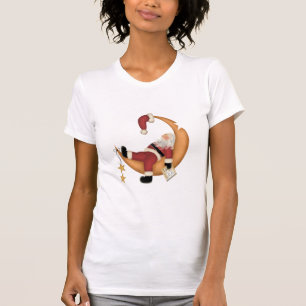 Père Noël endormi sur les t-shirts et cadeaux de l