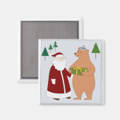 Père Noël et aimant à ours (Recto/Verso)