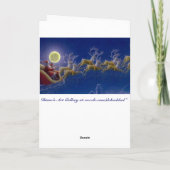 Père Noël et ange - carte de Noël (Dos)