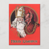 Père Noël et carte postale de Krampus (Devant)