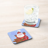 Père Noël et dessous de verre en peluche (Côté Droit)