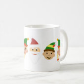 Père Noël et Elves Christmas Holiday Coffee Mug (Devant droit)