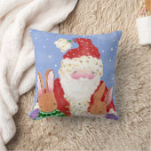 Père Noël et lapins coussin (Couverture)