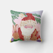 Père Noël et lapins coussin (Verso)