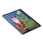 Père Noël et le Carnet des arbres de Noël (Côté Droit)