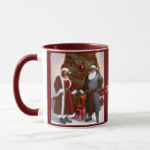 Père Noël Et Mme Claus Mug (Gauche)