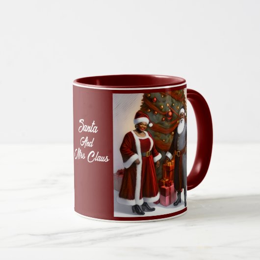 Père Noël Et Mme Claus Mug (Devant droit)