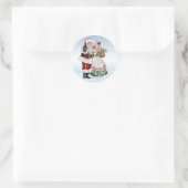 Père Noël et Mme Claus Sticker (Sac)