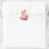 Père Noël et Mme Claus Sticker (Sac)